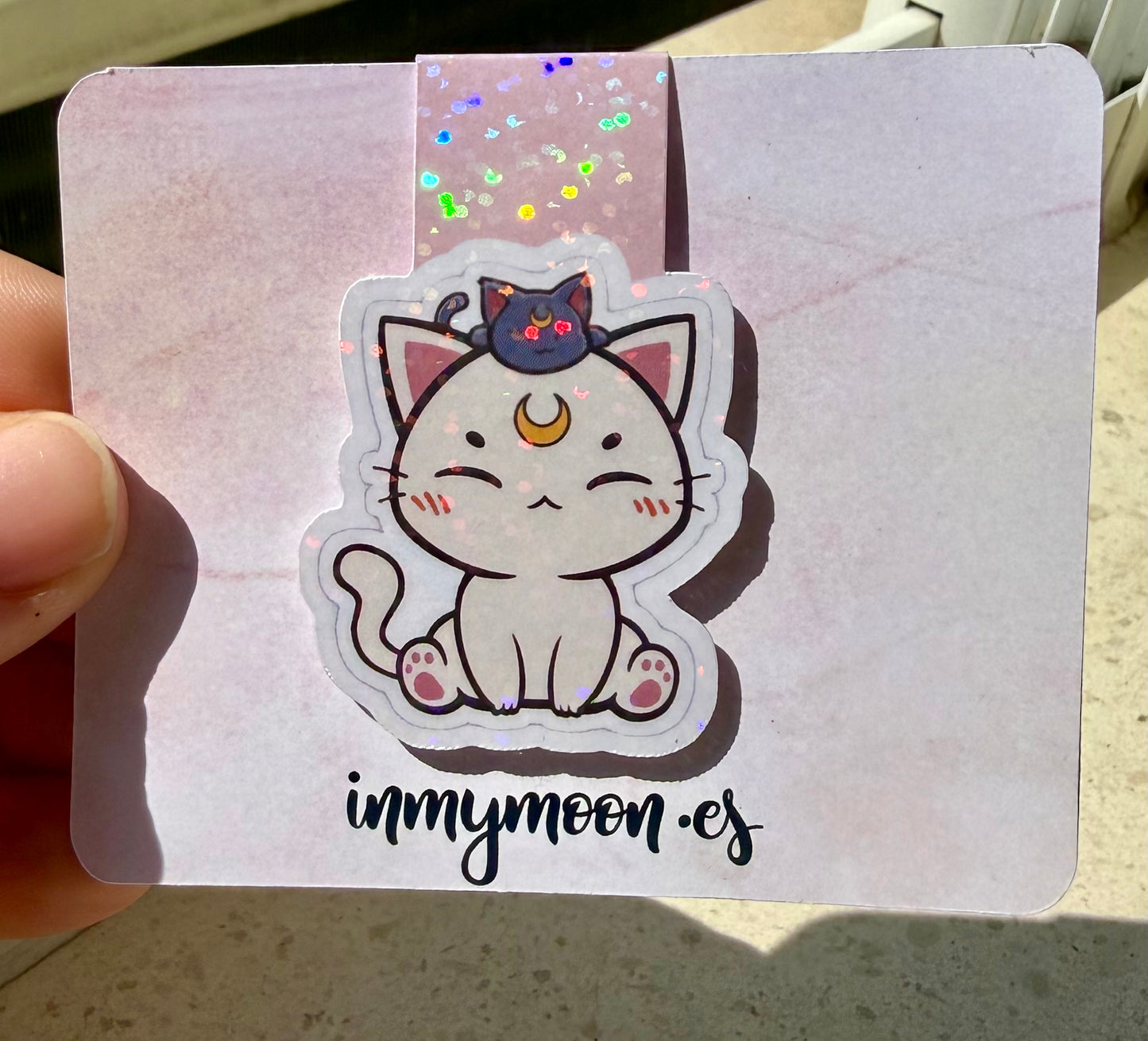 Marcapáginas magnético Gatito