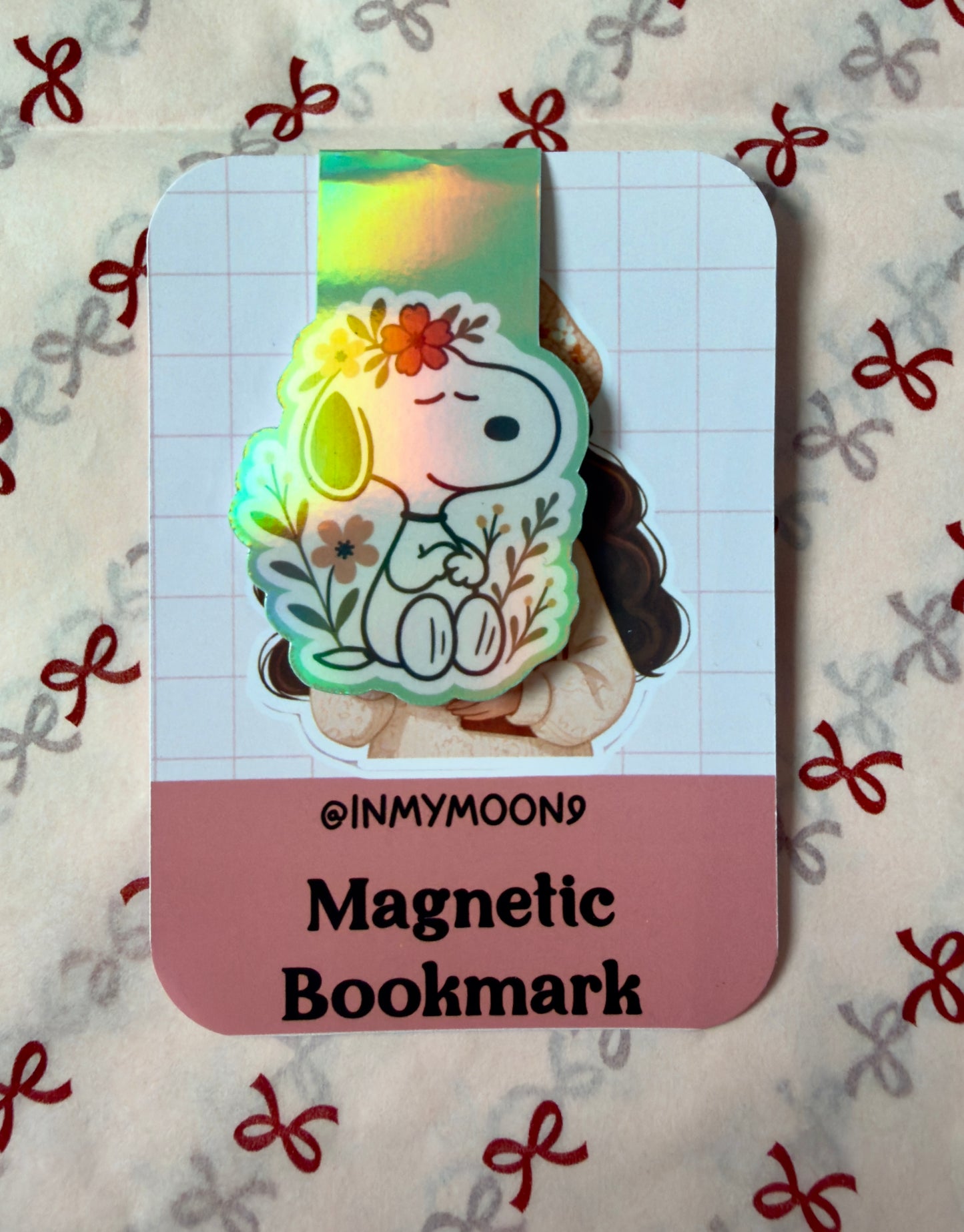 ✨ Marcapáginas magnético Snoopy – Cute & cozy