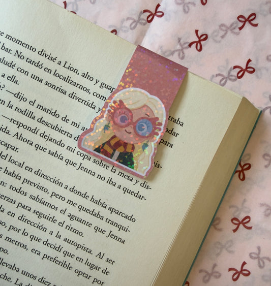 Marcapáginas magnético inspirado Luna Lovegood de Harry Potter ✨🪄