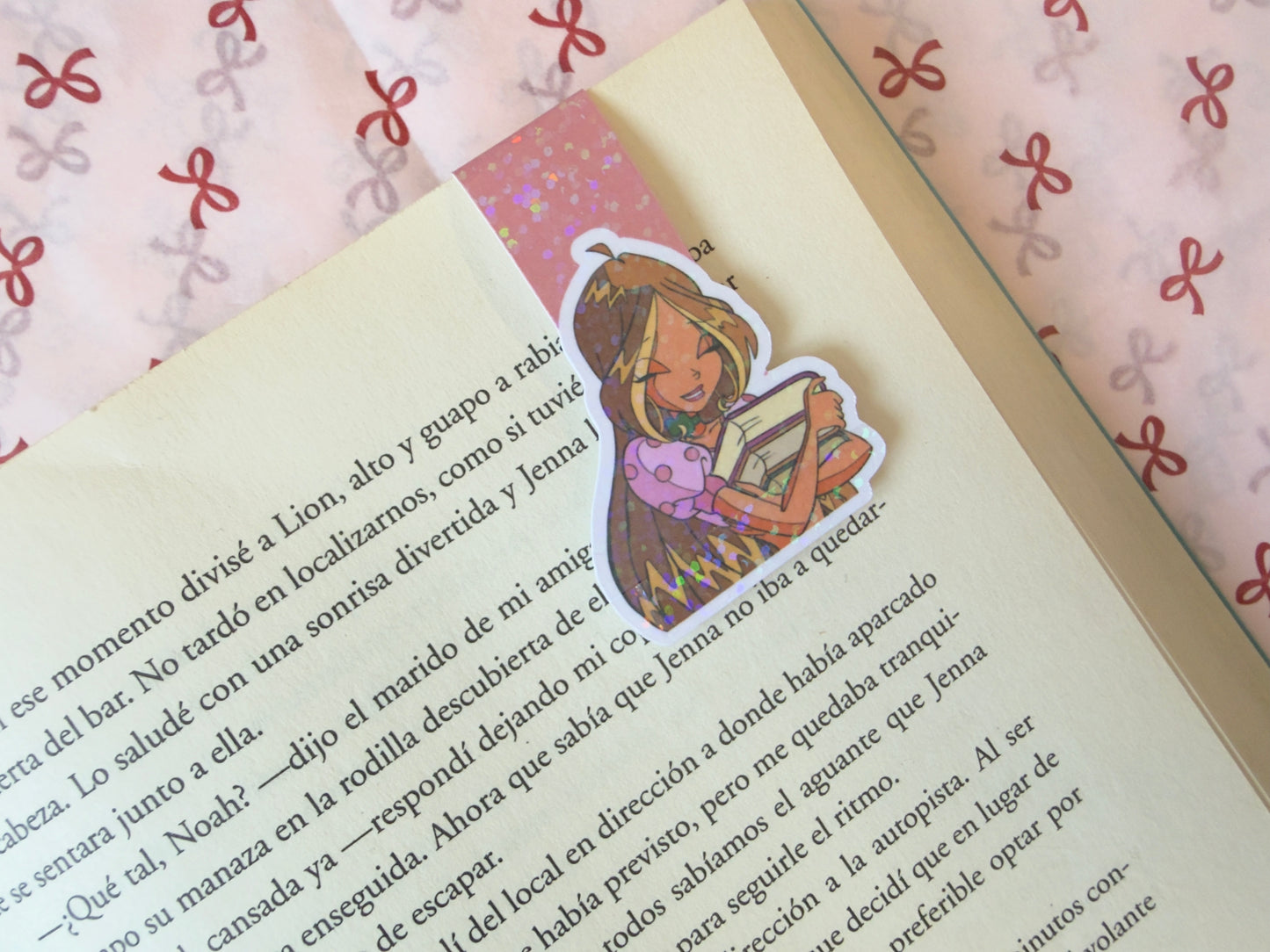 ✨ Marcapáginas magnético Flora “Winx vibes” – Inspirado en hadas